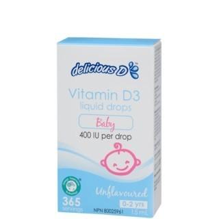 Platinum Delicious D Vitamin D3 Liquid 400 IU per drop For Cheap