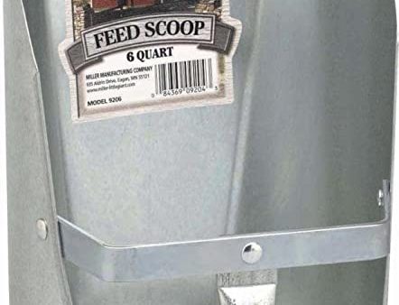 6qt Galvanized Scoop For Sale