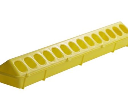 Yellow Flip Top Chick Chicken Feeder Supply