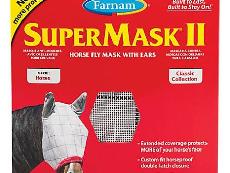 SuperMask II Horse Fly Mask with Ears Supply