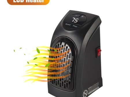 400W Wall Electric Heater Mini Fan Heater Personal Space Heater With Led Display Wall Outlet Electric Heater Indoor Hand Warmer Online Sale