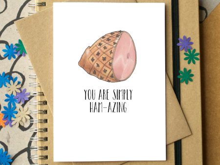 You re Ham-Azing  Funny Love Card Hot on Sale