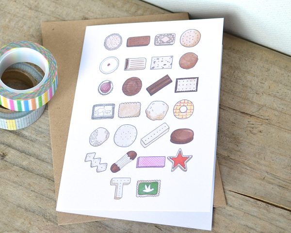 Biscuit Alphabet Greetings Card Supply