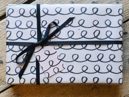 Black and Kraft Unisex Wrapping Paper Hot on Sale