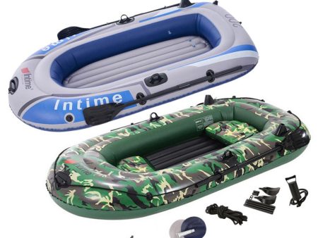 2-3 Person Thickening PVC Inflatable Boat Raft River Lake Dinghy Boats Kayak Canoe Pump Drifting Fishing Rowing Air Boat Online now