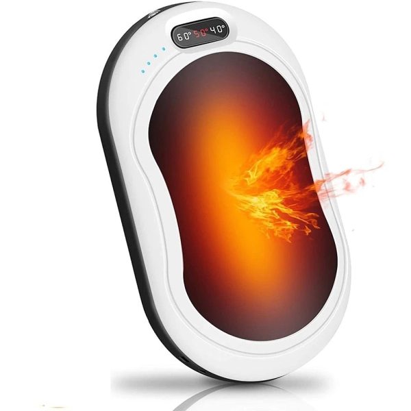 8-12h 10000mAh Electric Hand Warmer USB Rechargeable LED Heater 5s Quick Heating Pocket Mobile Power Mini 5V Long-Life Pocket Online now