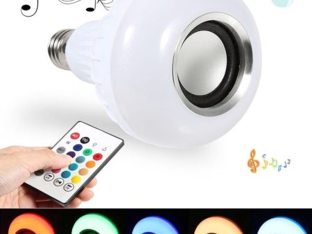 1Pcs E27 Bluetooth RGB LED Bulb Lamp LED Lamp With IR Remote Control Light Bulb Indoor Home Decor Smart IC Lighting Lamp For Sale