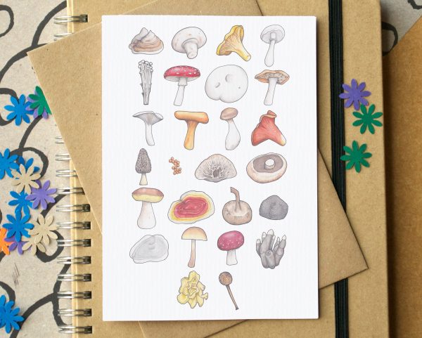 Mushroom Alphabet Greetings Card Online Sale