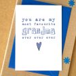 Favourite Grandma Ever Ever Ever Mother s Day Card - can be personalised Discount