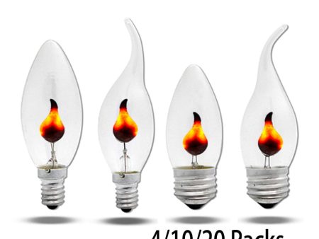 Edison Led Candle Light Bulb E14 E27 LED Flame Effect Bulb 3W AC220V Home For Decor Lighting Ampoule Candle Bulb Online Hot Sale