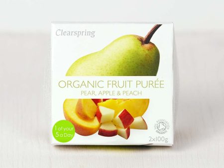 Organic Fruit Purée - Pear, Apple & Peach (12 Pack) For Cheap