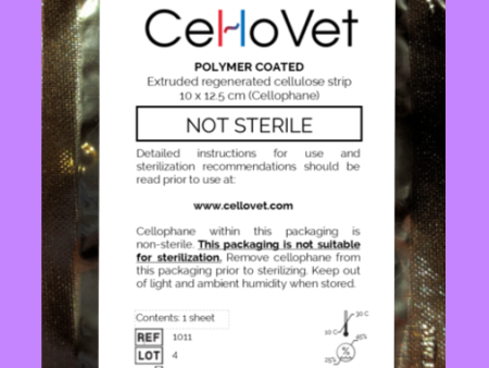 Polymer Coated Cellophane NON-STERILE Sheet Fashion