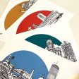 Amsterdam Skyline Landmarks Art Print - can be personalised - unframed Sale