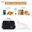 Aosbos Fashion Portable Thermal Lunch Bags for Women Kids Men Food Picnic Cooler Box Large Capacity Insulated Tote Bag Storage For Sale