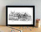 Aigburth Liverpool Skyline Landmarks Art Print - can be personalised Online Hot Sale