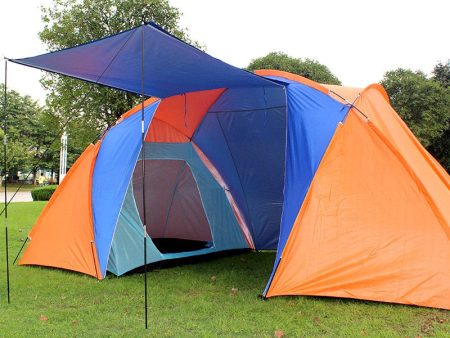 5-8 Person Camping Big Tent Double Layer Waterproof Two Bedroom Tent Camping Hiking Fishing Hunting Outdoor Family Party Tent Online Sale