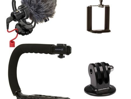 Cam Caddie Scorpion JR + RODE VideoMicro Camera Stabilizer Microphone Bundle Online now