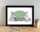 Allerton Liverpool Skyline Landmarks Art Print - can be personalised Online Hot Sale