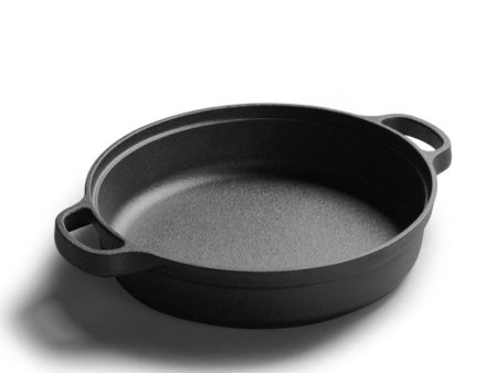 28cm Cast Iron Frying Pan with Wooden Cover Pancake Pan Uncoated Pan Frying Pan Induction Cooker Universal Cookware For Cheap