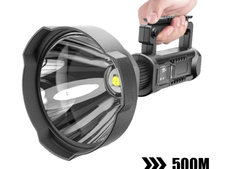 Powerful LED Flashlight Portable XHP70.2 Torch USB Rechargeable Searchlight Waterproof Spotlight with Base Fishing Light Lantern Hot on Sale