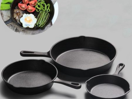 14-20CM Cast Iron Frying Pan Non-stick Skillet for Gas Induction Cooker Egg Pancake Pot Restaurant Kitchen Cooking Pots Cookware Hot on Sale