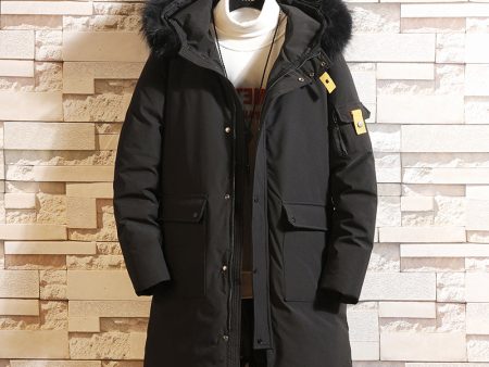 Men Winter Jackets Hooded Casual Long Down Jackets Good Quality Male Thicker Warm Parkas Outwear Black Winter Coats Size 4XL Online Sale