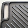 18 *10.23  Cast Iron Doule Sided Grill Non-coating Bakeware Cast Iron BBQ Grille Roasting Pan Online Sale