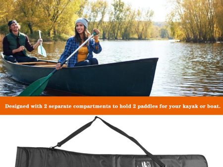 126CM Outdoor Kayak Paddle Bag Oxford Cloth With 2 Separate Compartments Waterproof Handy Portable Rowing Paddle Storage Tote Discount