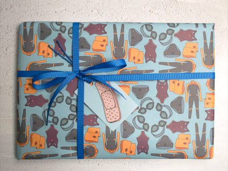 Swimming Wrapping Paper Hot on Sale