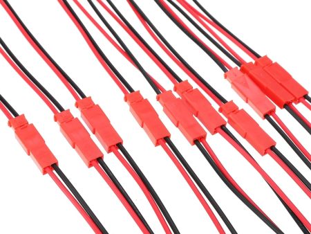 20pcs New 2 Pin Connector Male Female JST Plug Cable 22 AWG Wire For RC Battery Helicopter DIY LED Lights Decoration Online Sale