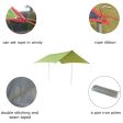 Desert&Fox Camping Rain Fly Camping Tent Tarp Hammock Tarp,Pergola Sun Protection Beach Tent Shade,Pavilion,Awning,Canopy For Cheap