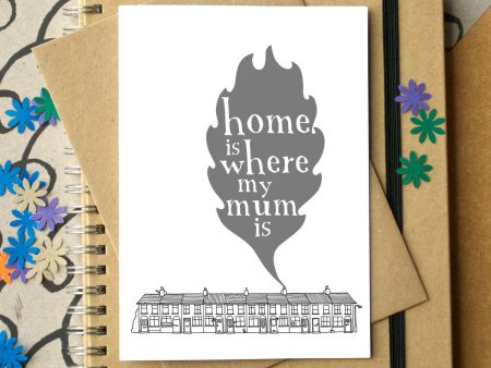 Home is Where My Mum Is Mother s Day Card For Cheap