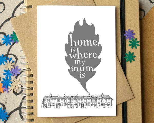 Home is Where My Mum Is Mother s Day Card For Cheap