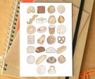 Bread Alphabet Greetings Card Online now