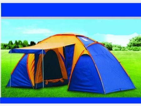 5-8 Person Big Camping Tent Waterproof Double Layer Two Bedrooms Travel Tent for Family Party Travel Fishing 420x220x175cm For Discount