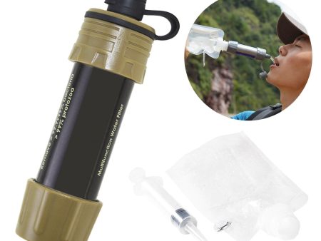 Water Purifier System with 5000 Liters Filtration Capacity for Camping Emergency Survival Tool Outdoor Water Filter Straw Online Sale