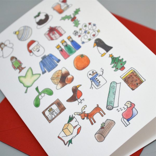 Christmas Alphabet Card For Cheap