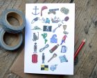 Pirates Alphabet Greetings Card Hot on Sale