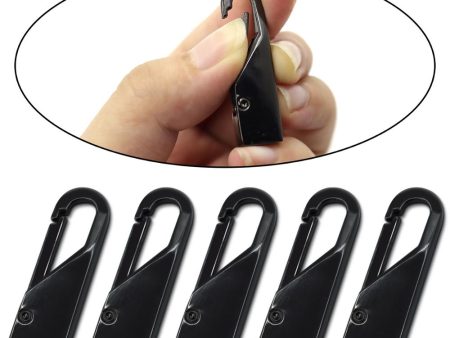 5pcs Fashion Zipper Slider Instant Universal Repair Kit Replacement for Broken Buckle Travel Bag Suitcase Tent Backpack Zipper Fashion