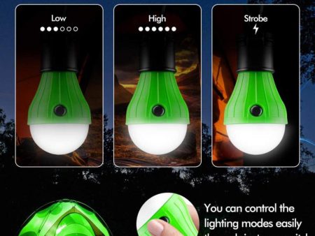 Outdoor Camping Shelters Tent Accessories Mini Hanging Lights 3LED Lights Highlight Hiking Portable Lighting Lantern Tent Bulb Hot on Sale