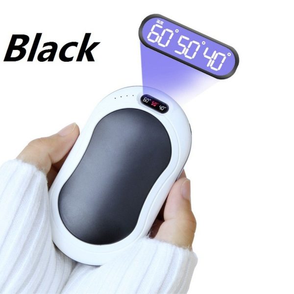 8-12h 10000mAh Electric Hand Warmer USB Rechargeable LED Heater 5s Quick Heating Pocket Mobile Power Mini 5V Long-Life Pocket Online now