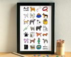 Dog Alphabet Art Print Discount