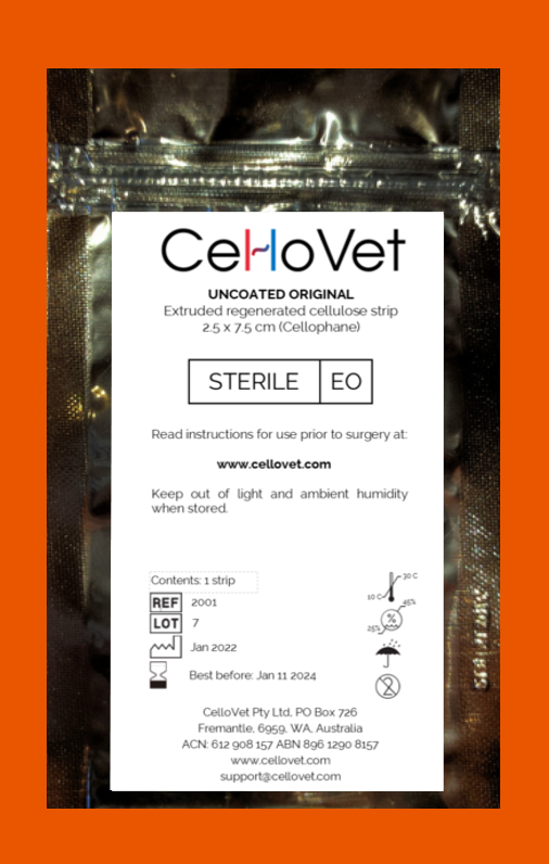 Original Uncoated Cellophane Single Sterile Strip Hot on Sale