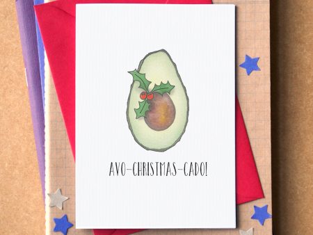 Funny Avocado Christmas Card Online Hot Sale