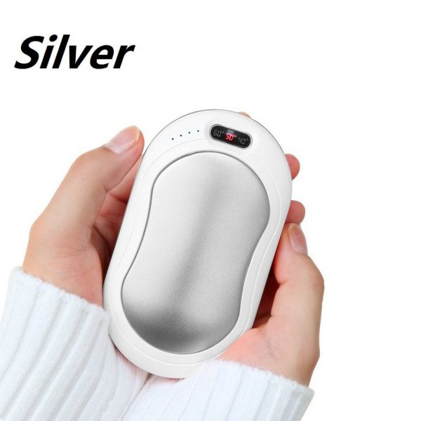 8-12h 10000mAh Electric Hand Warmer USB Rechargeable LED Heater 5s Quick Heating Pocket Mobile Power Mini 5V Long-Life Pocket Online now