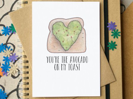 Avocado on Toast Funny Love Card Fashion