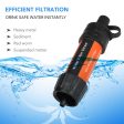 Outdoor Camping Equipment 캠핑 Survival Water Filter Straws Hiking Accessories Water Purifier Water Filtration System Emergency For Sale