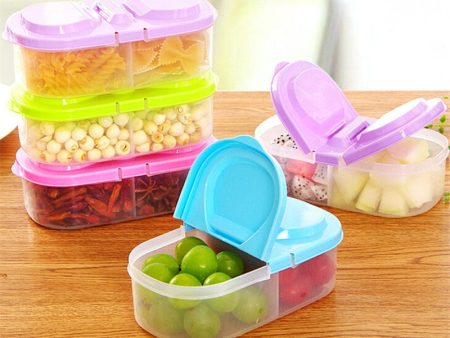 1 PCS Healthy Plastic Food Container Portable Lunch Box Capacity Camping Picnic Food Fruit Container Storage Box Hot on Sale