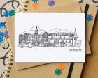 Newcastle (Northern Ireland) Skyline Landmarks Greetings Card Discount