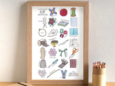 Sewing Alphabet Print Online